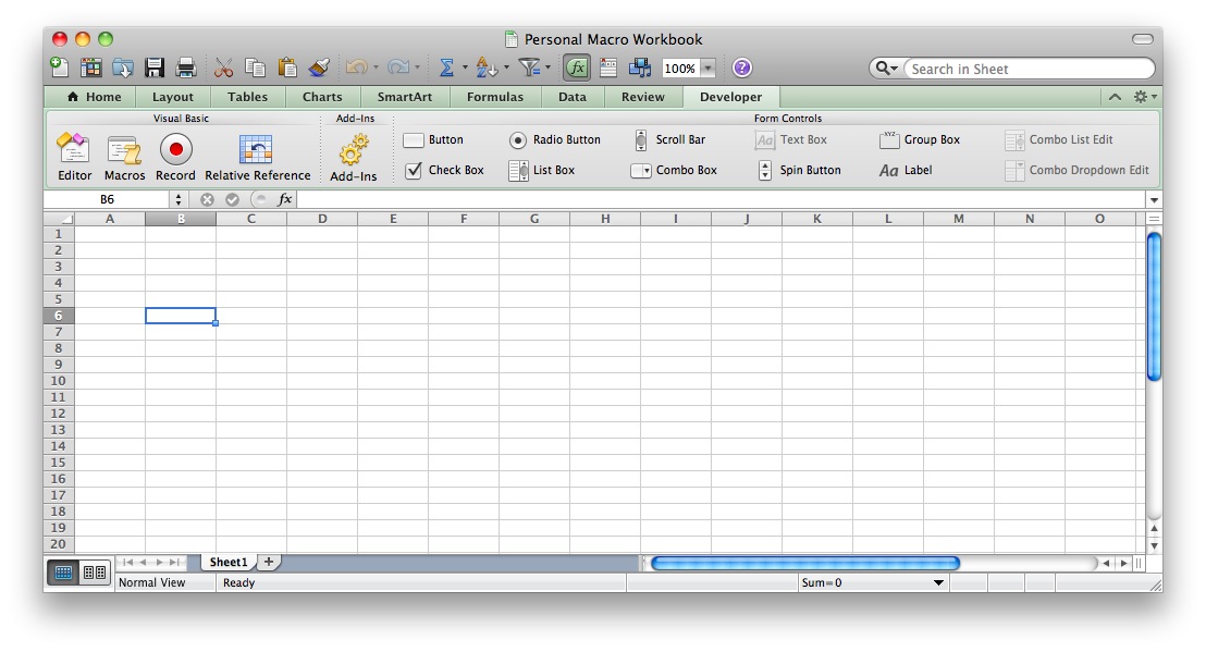 make a radio button in excel for mac